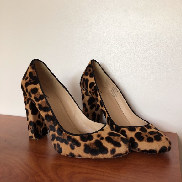 J. Crew Shoes - J. Crew Collection Etta Leopard Heels Size 8